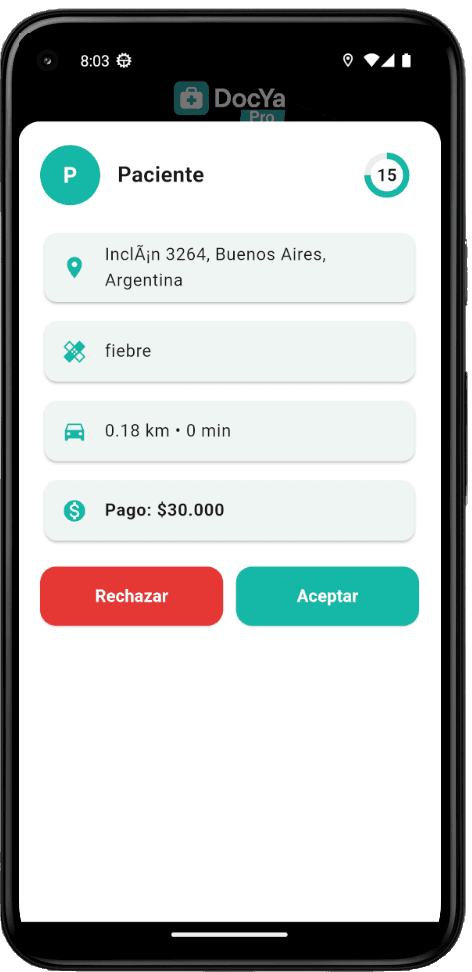 Solicitud del paciente